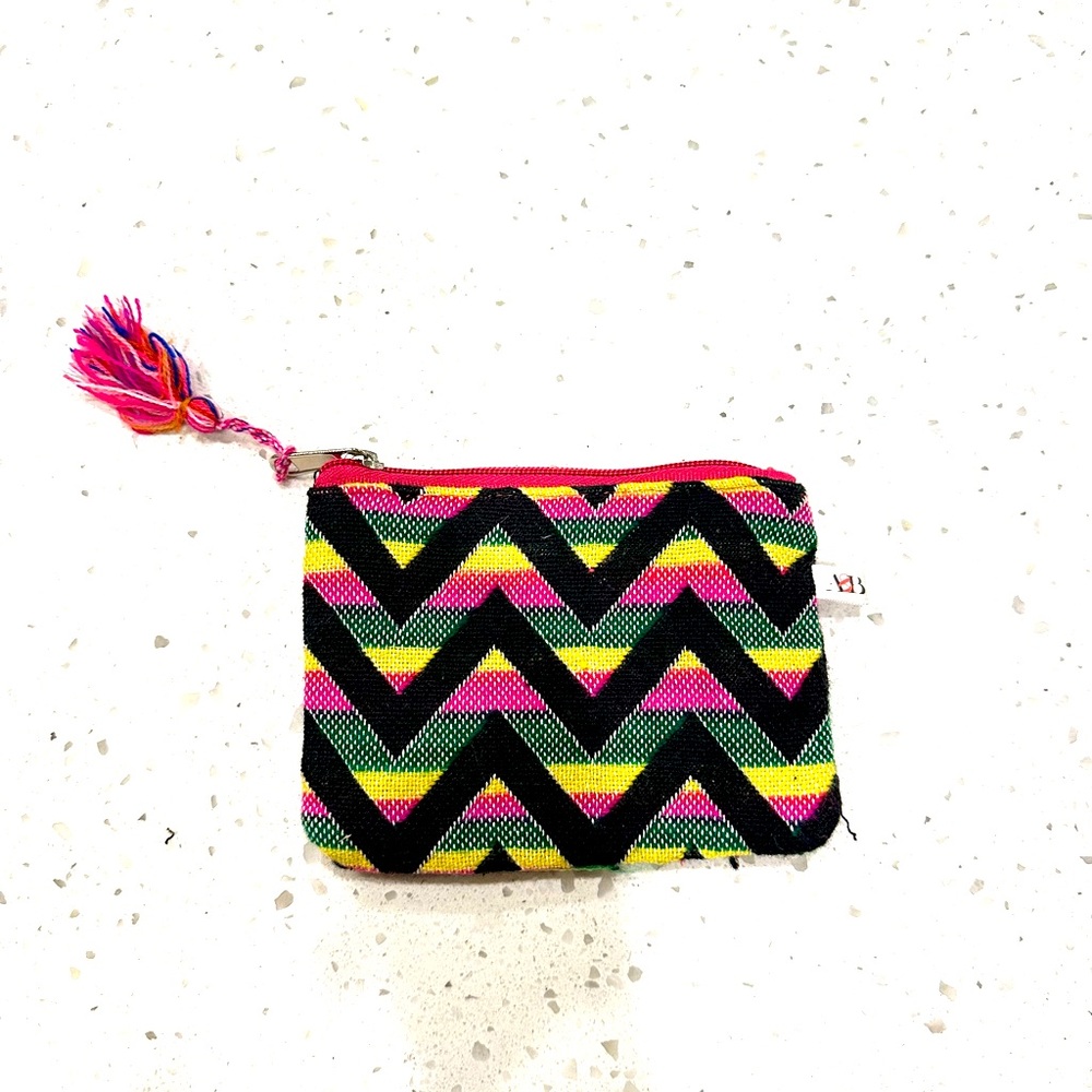 Jacquard style coin purse